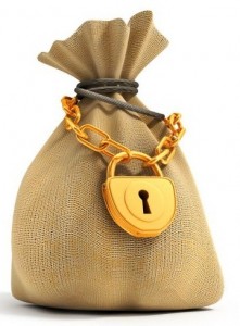 money bag with lock health savings accounts (HSA)